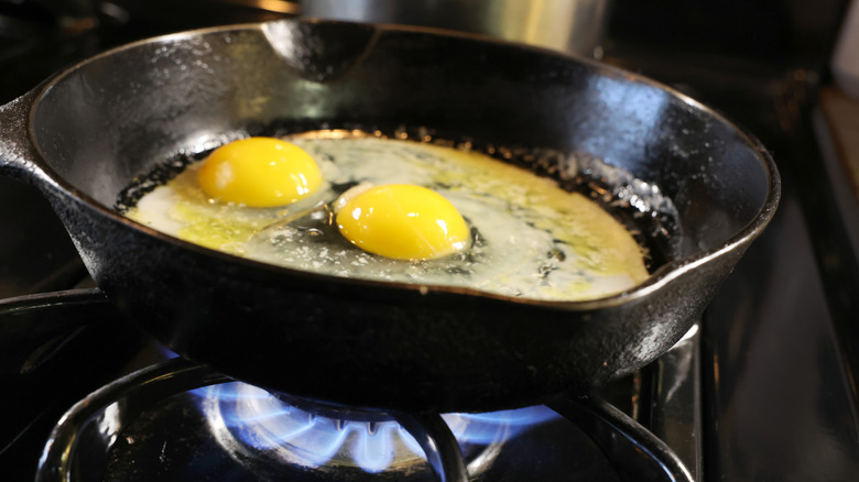 Cast iron with sunny sides