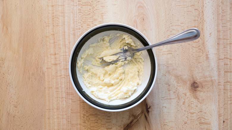compound butter in small bowl