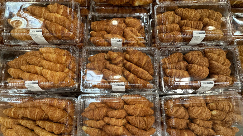 Multiple boxes of Costco croissants