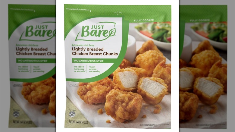 a bag of the Just Bare nuggets