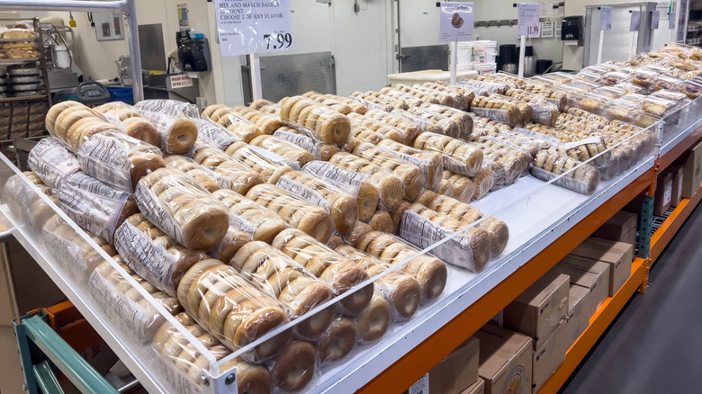 Bagged bagels sold at Costco