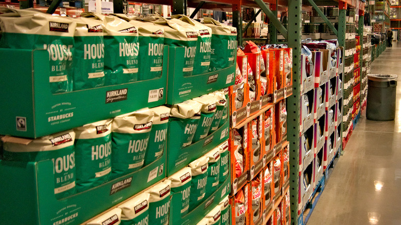 Costco coffee aisle