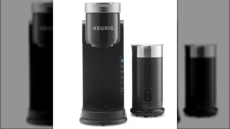 A Keurig K-Cafe Barista Bar Single Serve Coffee Maker and Frother with K-Cup Pods