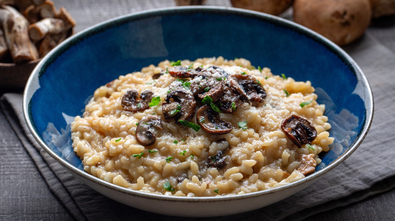 mushroom risotto