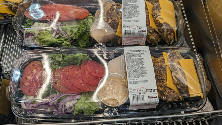 Kirkland Signature Bacon Cheddar Burger Kits at Costco