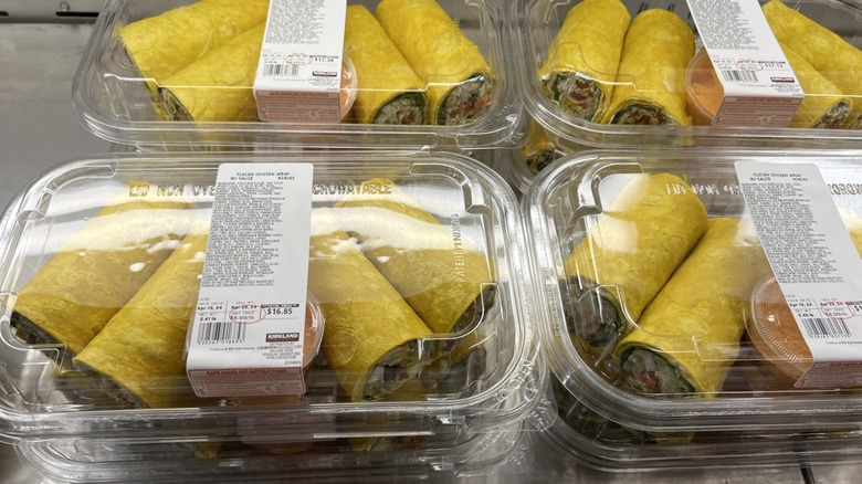 Kirkland Signature Tuscan Chicken Wraps at Costco