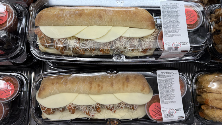 Kirkland Signature Beef and Pork Meatball Sandwich with Marinara at Costco