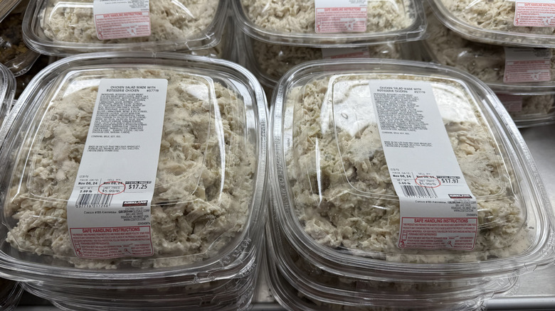 Kirkland Signature rotisserie chicken salads at Costco