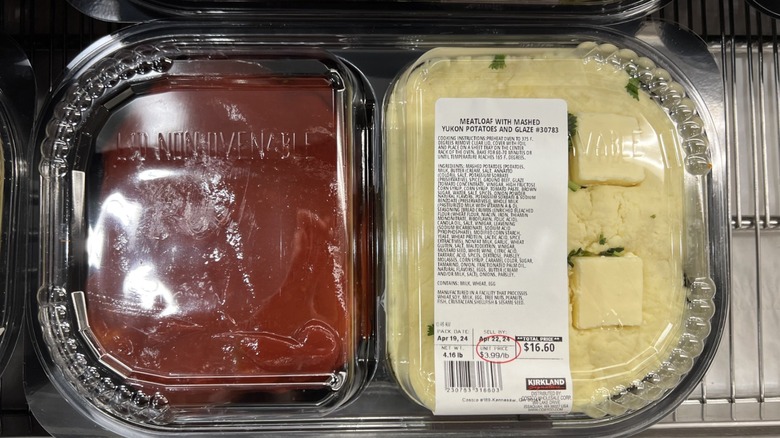 Kirkland Signature Meatloaf with Mashed Yukon Potatoes and Glaze at Costco