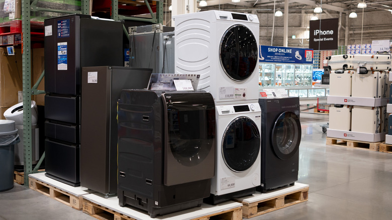 black and white appliances at Costco