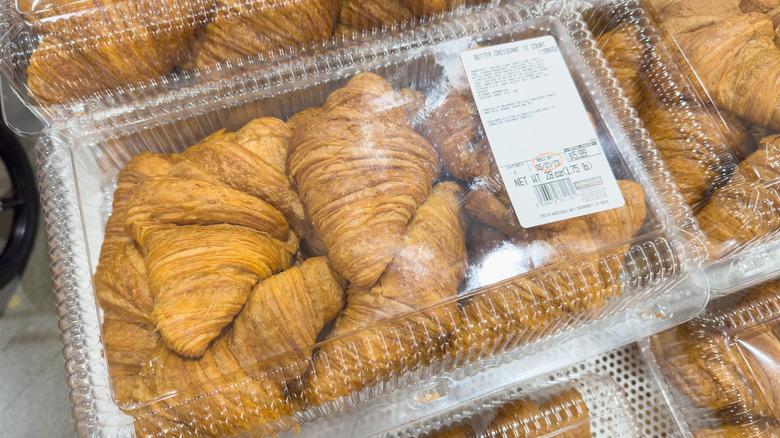 Costco croissants in plastic container