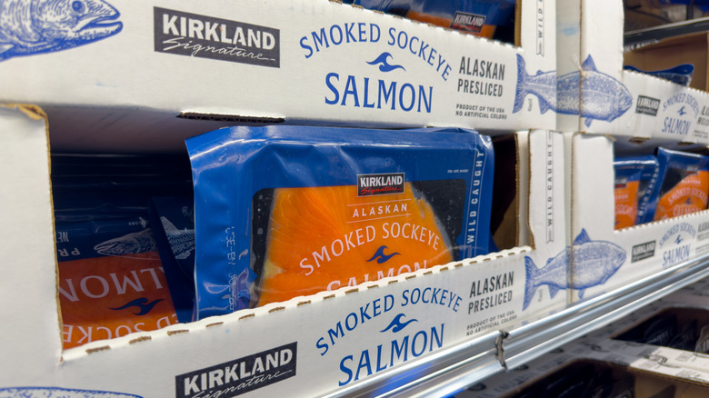Kirkland Signature Smoked Sockeye Salmon at Costco