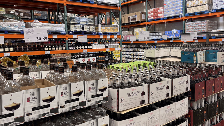 Costco liquor aisles