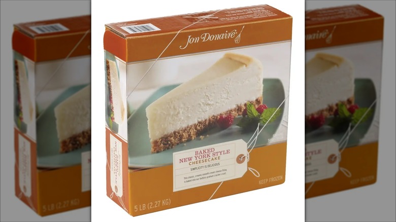 Box of Jon Donaire 10-inch New York Cheesecake