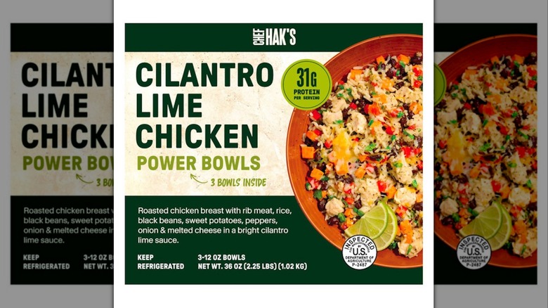 Chef Hak's Cilantro Lime Chicken Power Bowls product image on white background