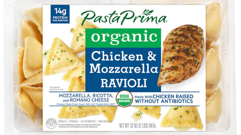 Pasta Prima Organic Chicken & Mozzarella Ravioli product image on white background