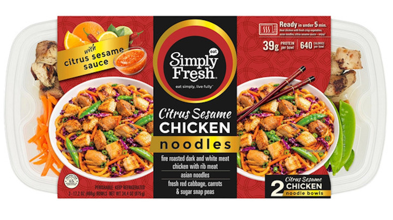 Simply Fresh Citrus Sesame Chicken Noodle Bowls product image on white background