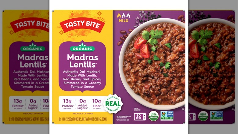 Tasty Bite Organic Madras Lentils product image on white background