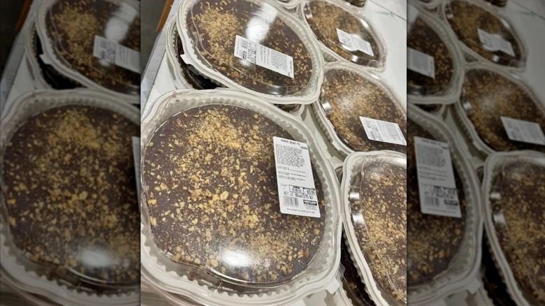 Kirkland Signature Brownie Walnut Pie on platform