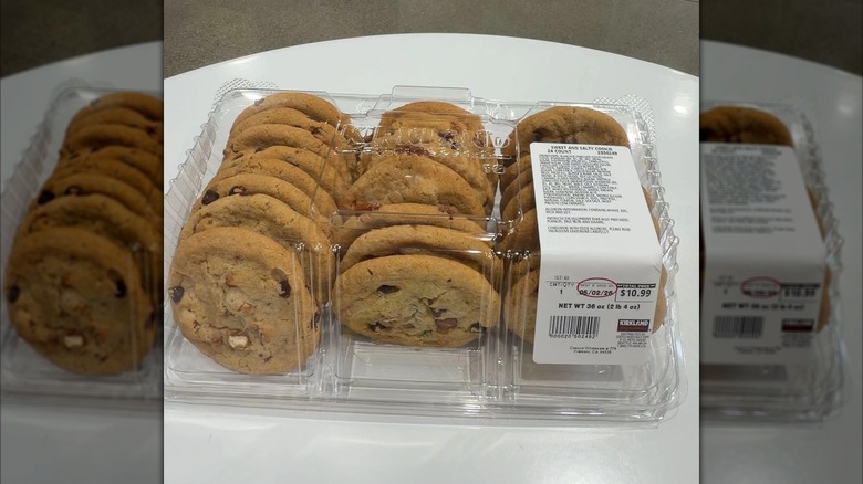 Kirkland Signature Sweet and Salty Cookie on table