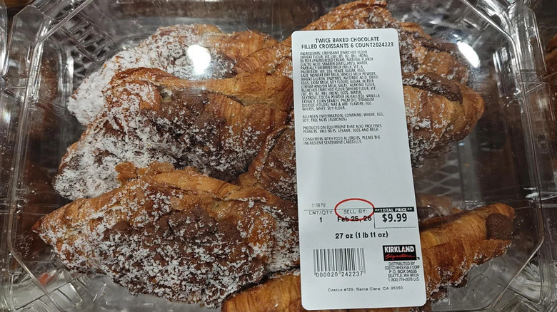 Kirkland Signature Twice Baked Chocolate Filled Croissants in box
