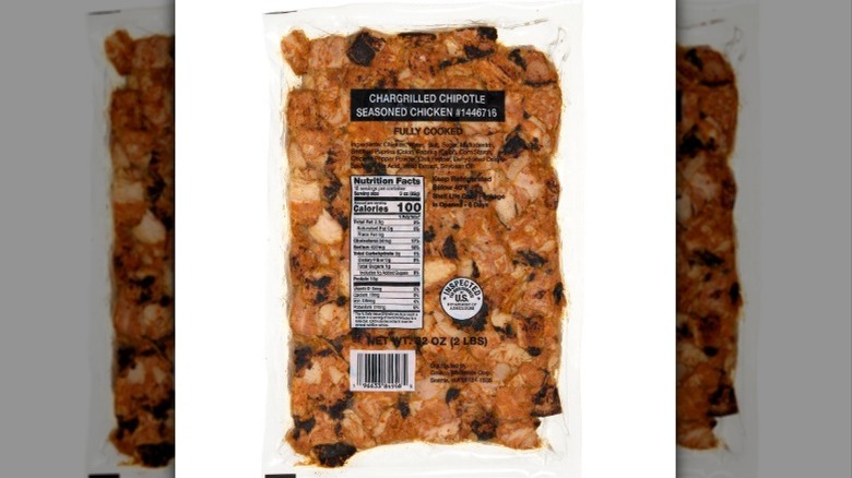 A bag of Costco Grilled Chipotle Seasoned Chicken