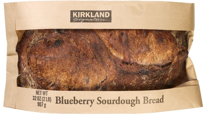 Package of Costco's Blueberry Sourdough Bread