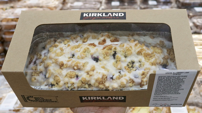 Package of Kirkland Signature Lemon Blueberry Loaf