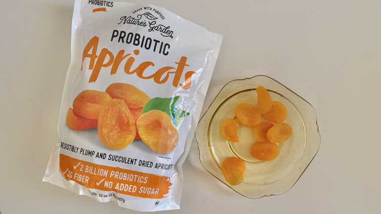Nature's Garden apricot pieces on the plate