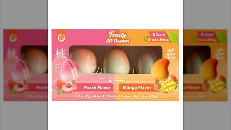 Box of Frosty Peach and Mango Fruit Shaped Ice Creams
