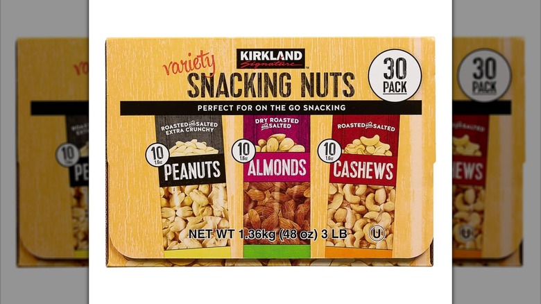 Box of Kirkland Signature Snacking Nuts Variety Pack