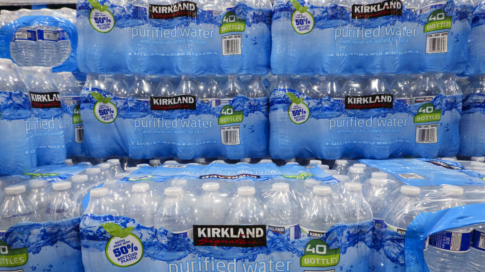 Costco's Kirkland Water Bottles Got A Makeover At Some Locations, And Customers Are Over The Moon