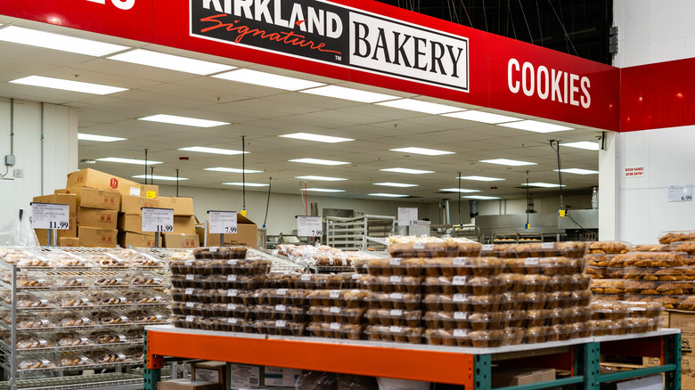 Displays of baked goods at Costco