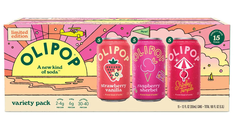 Olipop Soda Spring Variety Pack on white background