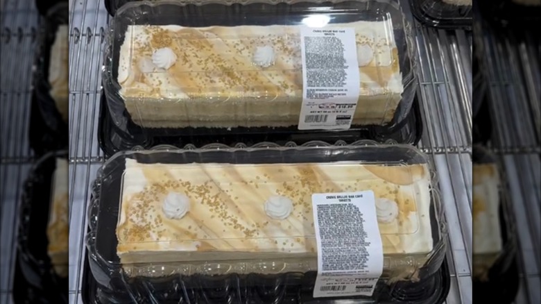 Two Costco Crème Brûlée Bar Cakes