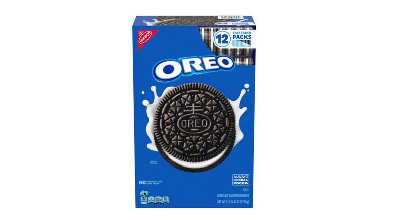 Package of Oreo sandwich cookies from Costco