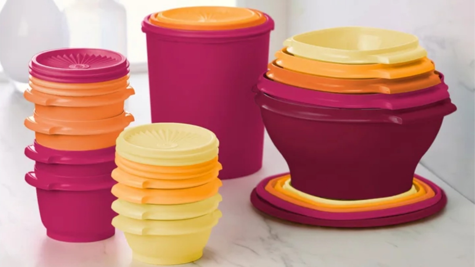 Costco's Retro Tupperware Set Might Be The Cutest Way To Organize Your Kitchen - Tasting Table