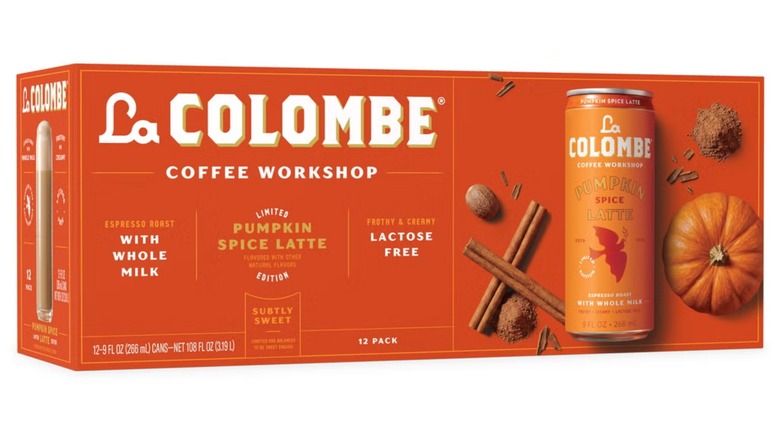 La Colombe Pumpkin Spice Draft Latte box on white background