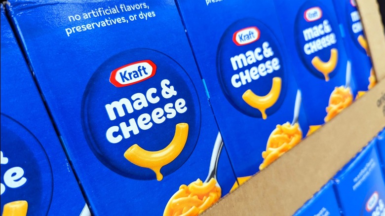 boxes of kraft mac and cheese
