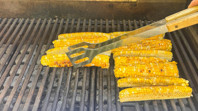 corn ribs on grill