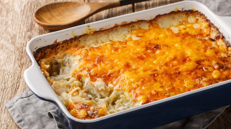 A picture of a homemade casserole