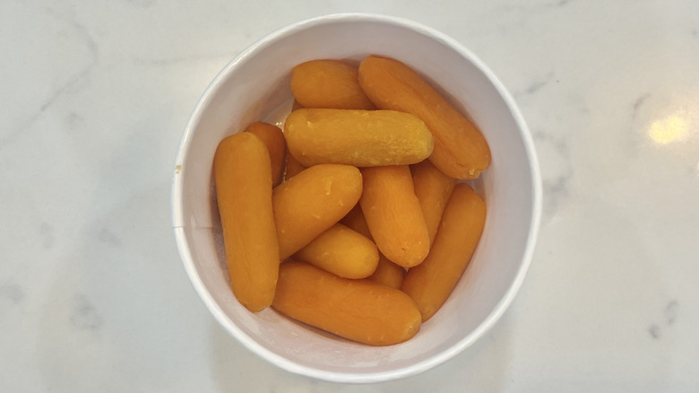 Cracker Barrel carrots in a to-go container