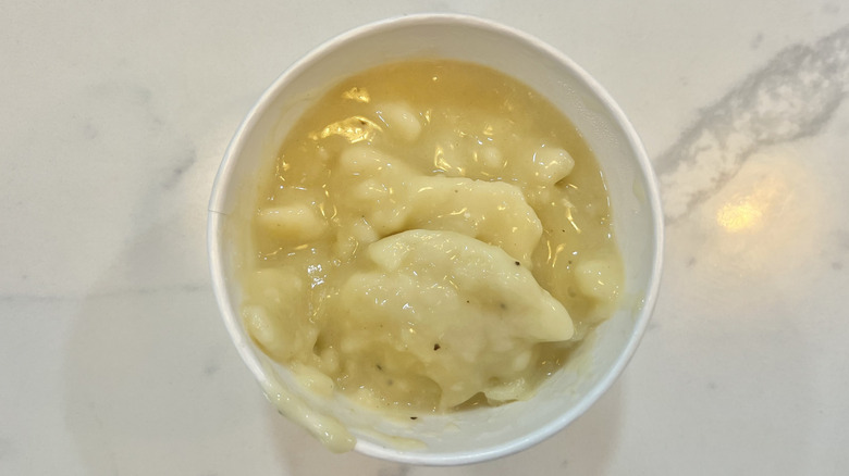 Cracker Barrel dumplins in a to-go container