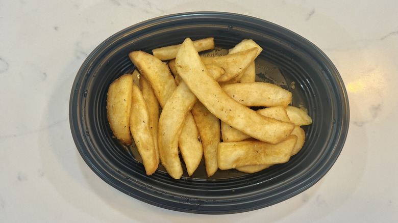 Cracker Barrel steak fries in a to-go container