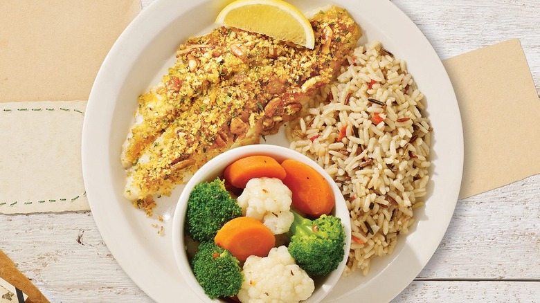 Cracker Barrel pecan crusted catfish