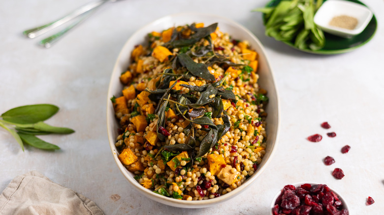 Cranberry And Sage Pearl Couscous Recipe