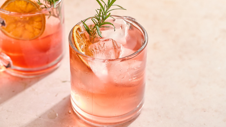 gin mule in a glass on a table