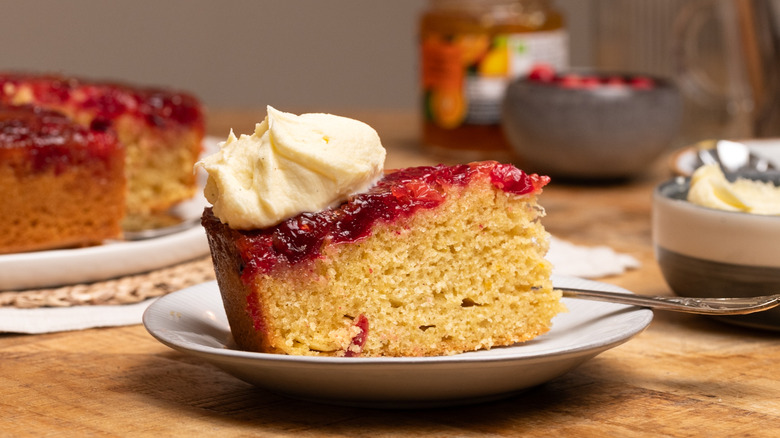 cranberry upside down cake