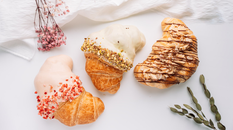 Different typs of croissants