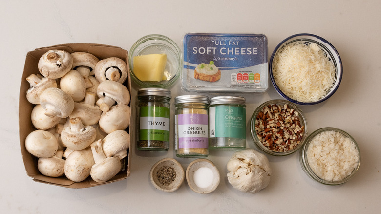 cream cheese-stuffed mushrooms ingredients